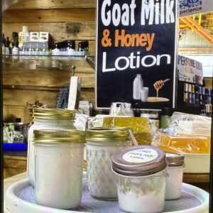Local handmade goat's milk lotion